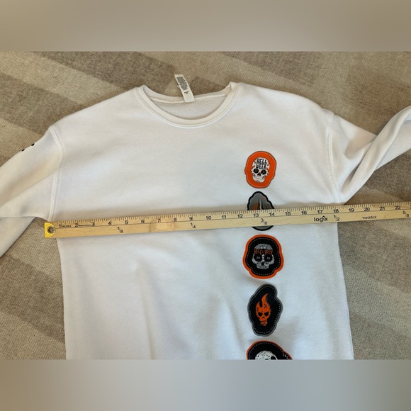 Orangetheory Unisex Hell Week Crewneck Sweatshirt White (Size XS) - Picture 7 of 9
